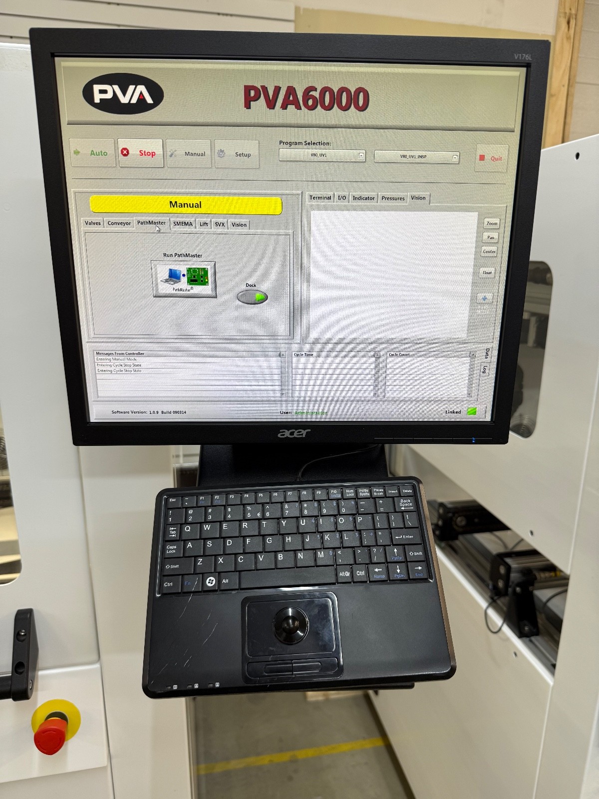 PVA (PVA 6000) inline conformal coating / dispensing machine
