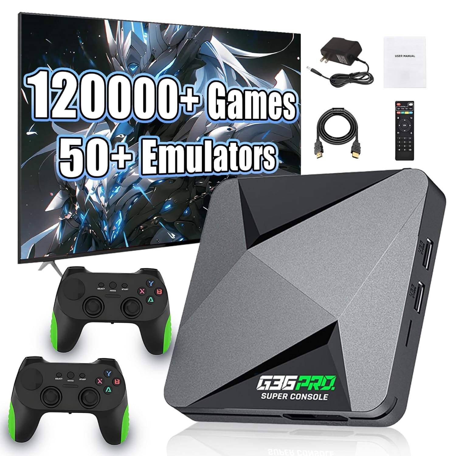 ZongX G36 PRO Retro Game Console 256GB Built in 120000+ Retro Game 50+ Emulator