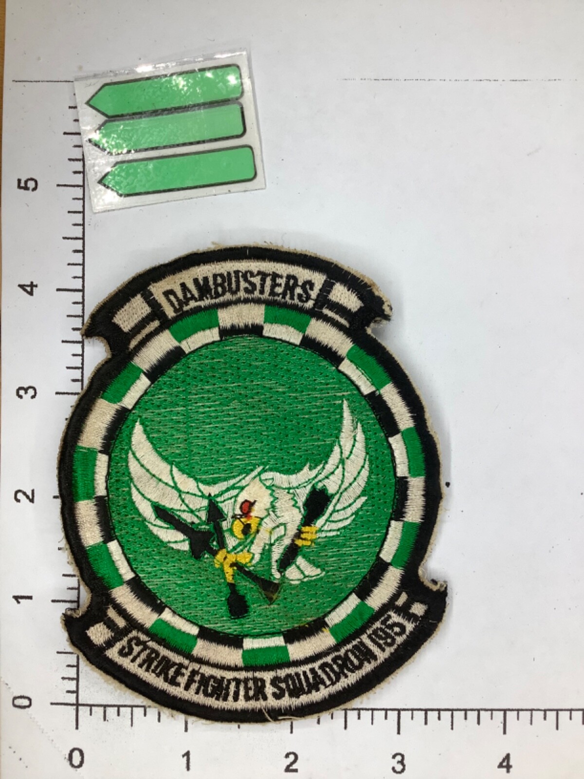 VINTAGE JAPANESE MADE US NAVY STRIKE FIGHTER SQD 195 PATCH