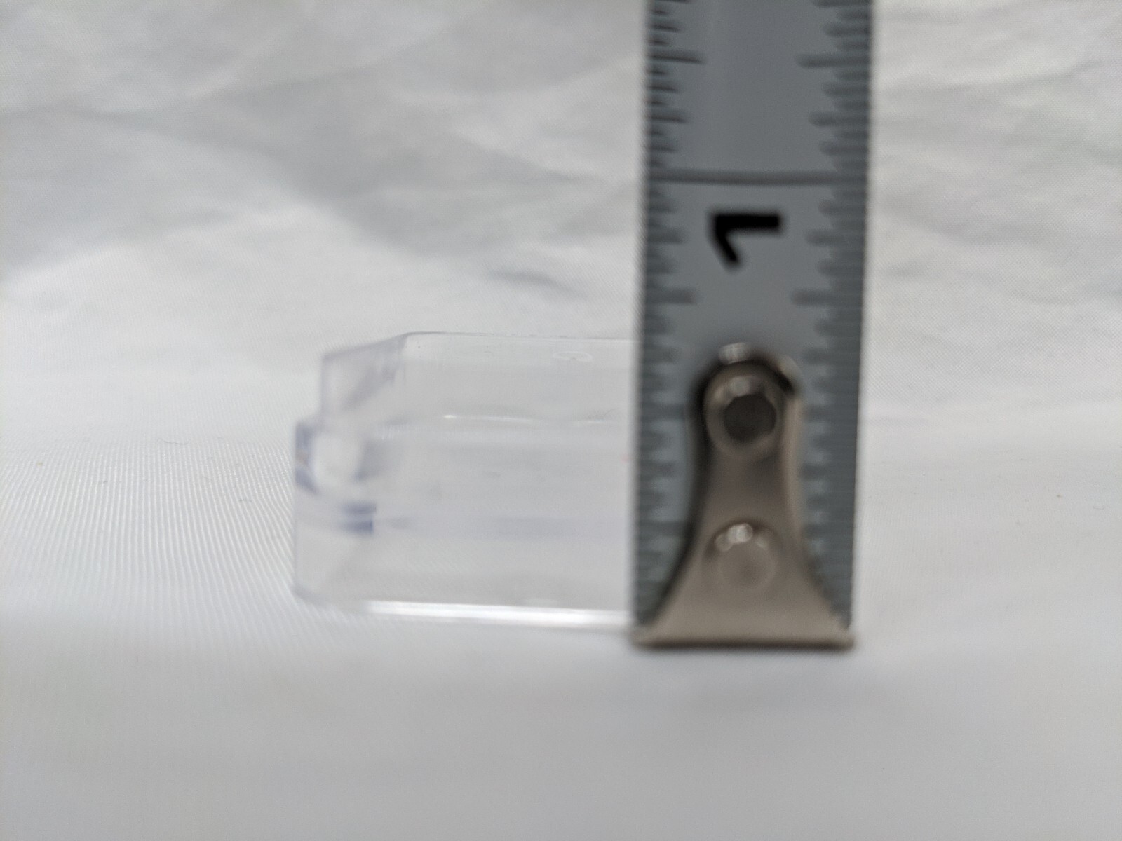 Lot Of (7) ~1" Clear Stackable Coantainers