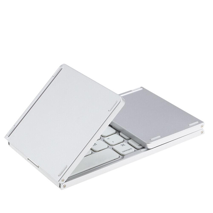 MOJO-HOME Bluetooth Wireless Folding Keyboard with Touchpad SILVER