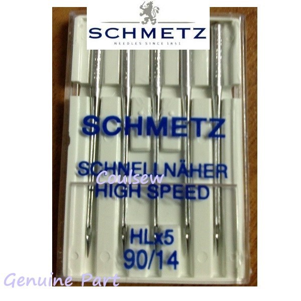 Schmetz HLx5 SEWING NEEDLES HL x 5 90/14 Fits Janome 1600p & HD9