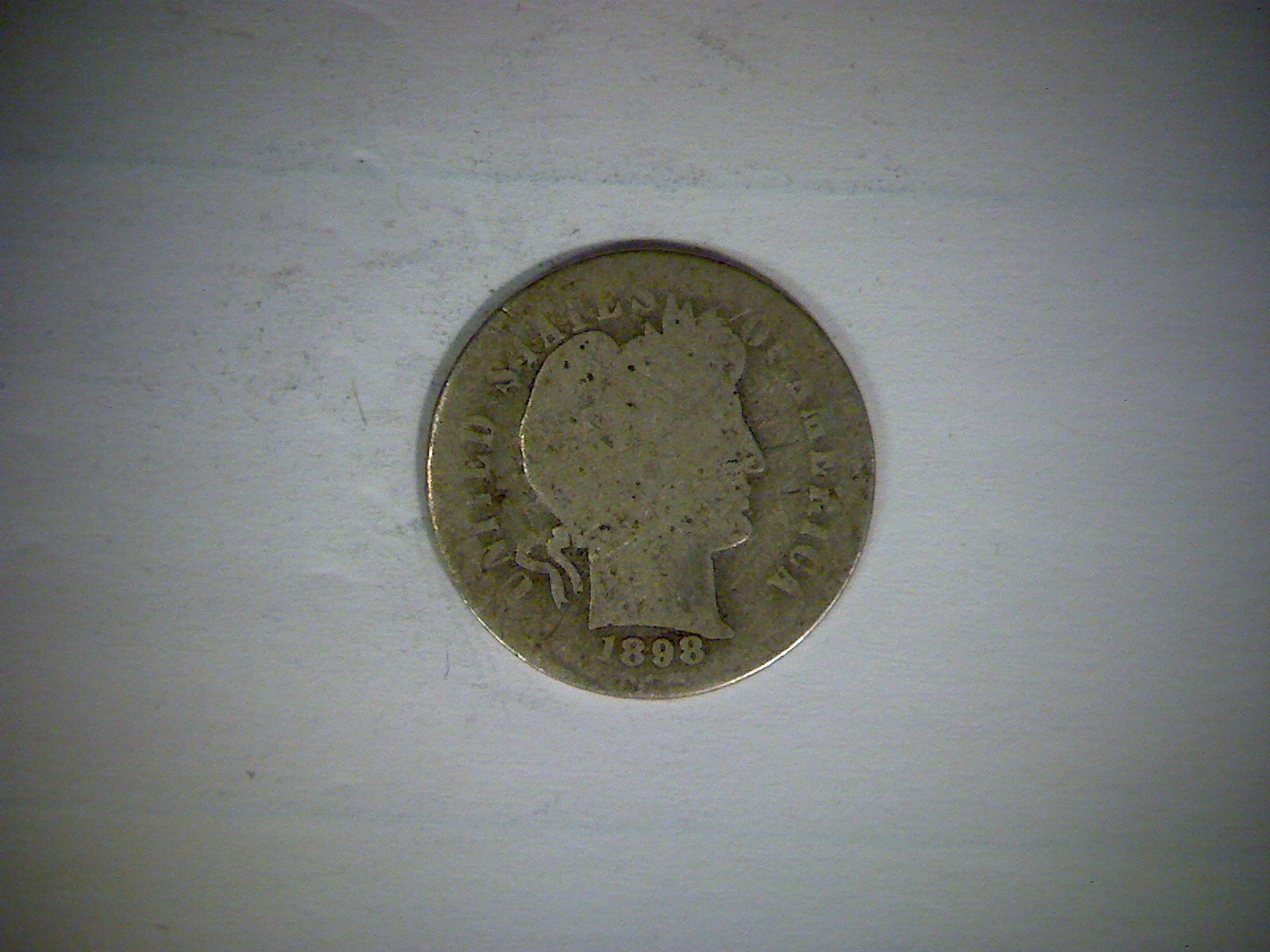 1898-S  BARBER HEAD  DIME