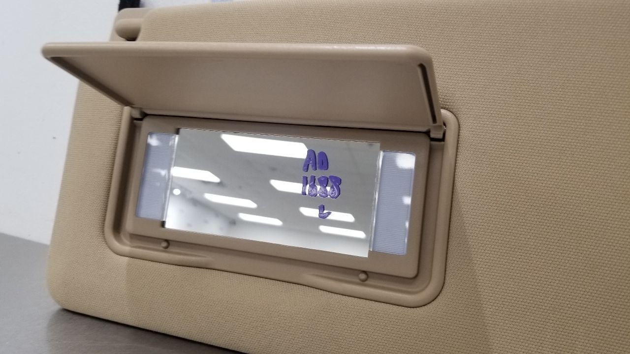 20 FORD F150 CREW CAB SUN VISOR ILLUMINATED GDO LEFT DRIVER TAN