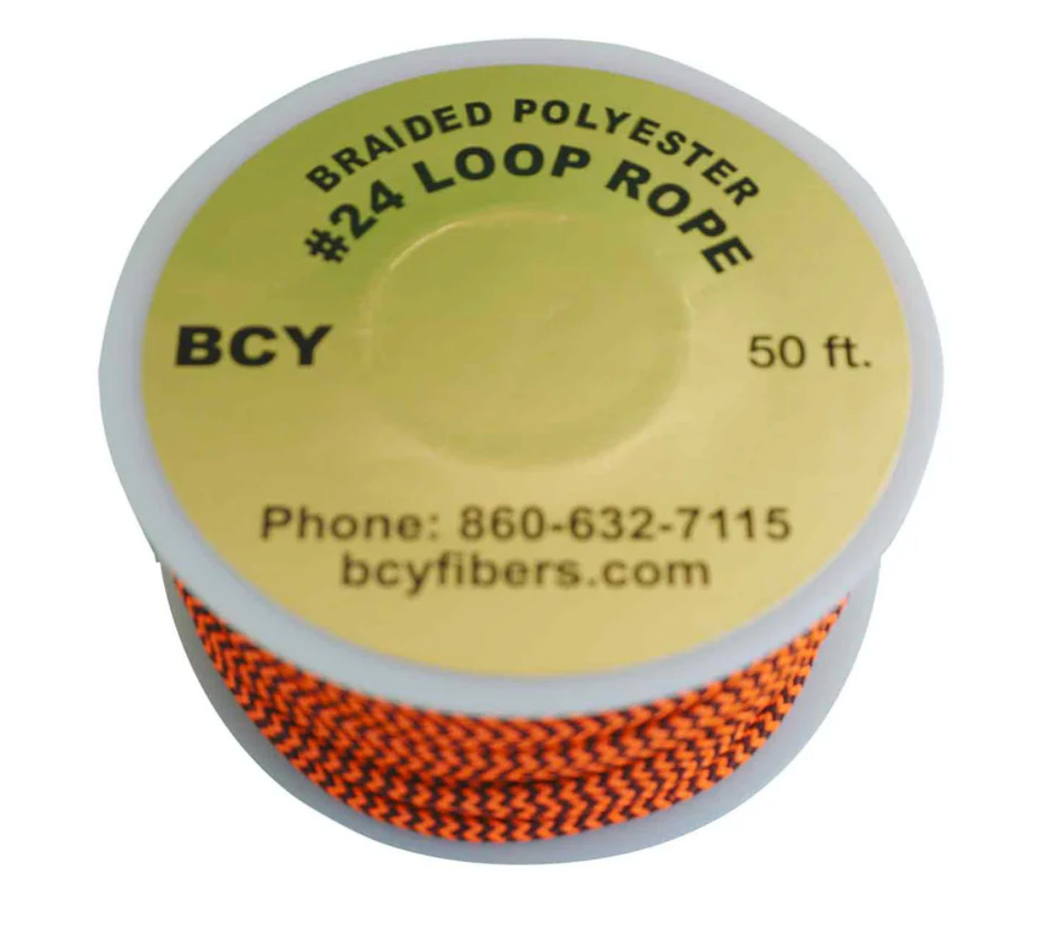 39" BCY #24 -2-TONE ORANGE /BLACK Archery Bowstring BOW RELEASE D LOOP ROPE