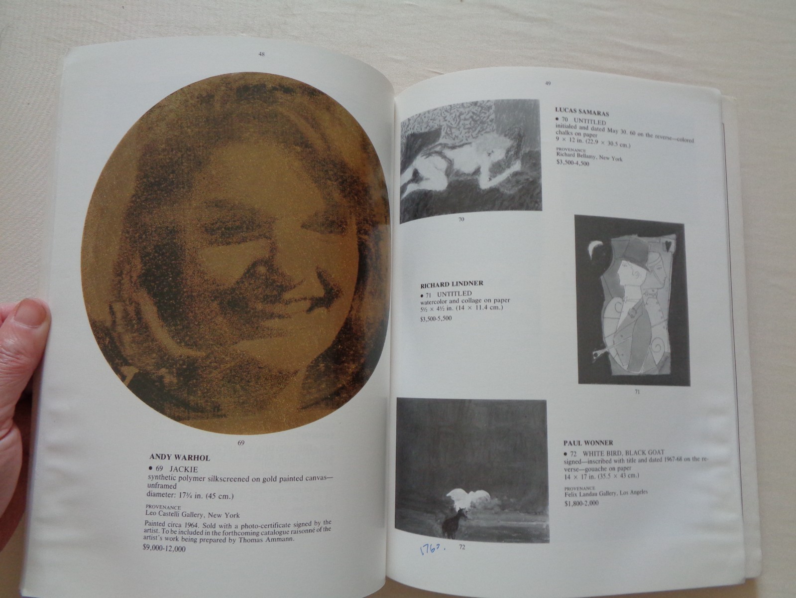 Christie's Auction Catalog 1985 Contemporary Art Christo Dzubas Ruscha Stella