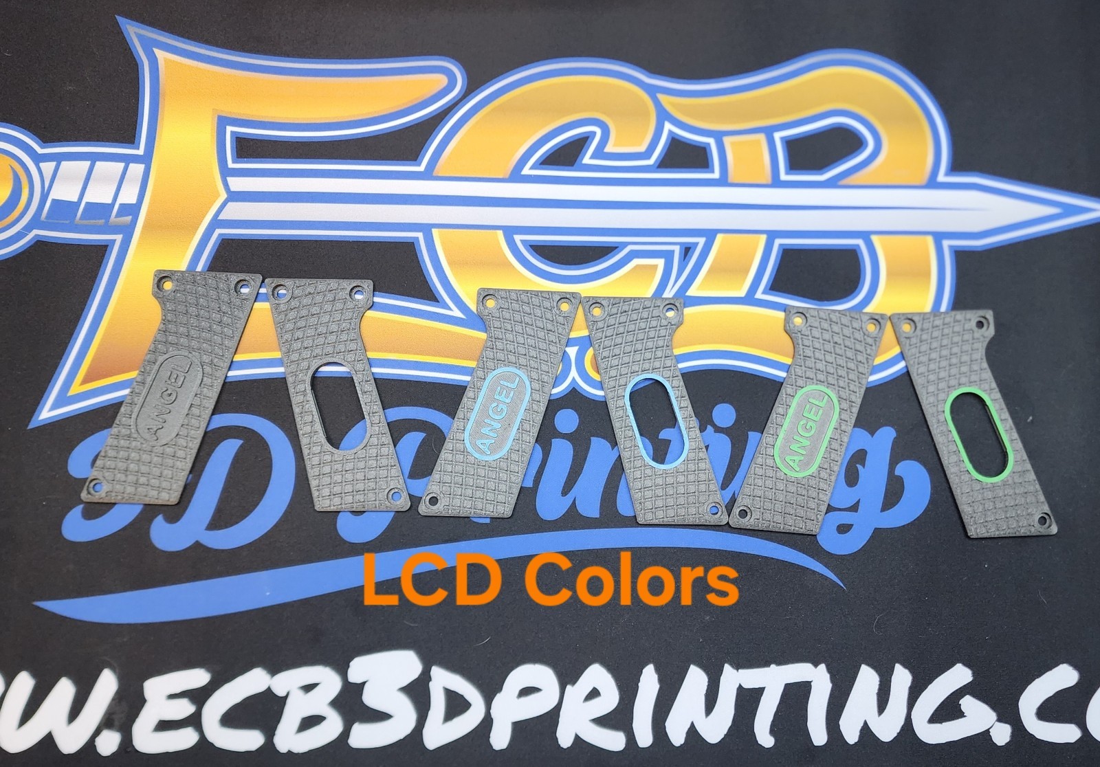 ECB 3D Printing Angel LCD Colors Grip, 45