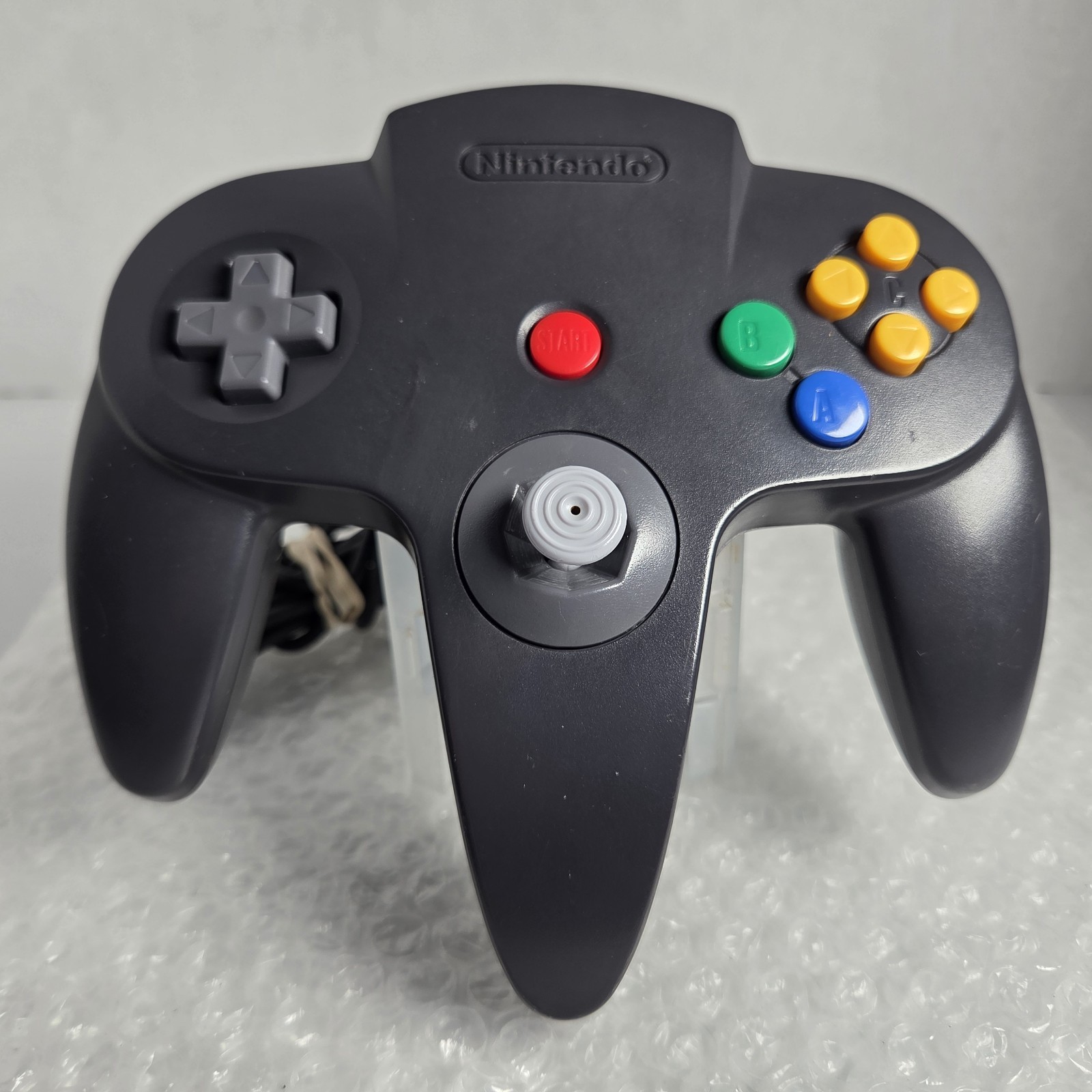 Nintendo 64 N64 Black Controller Wired New Stick Tested Cleaned Authentic OEM