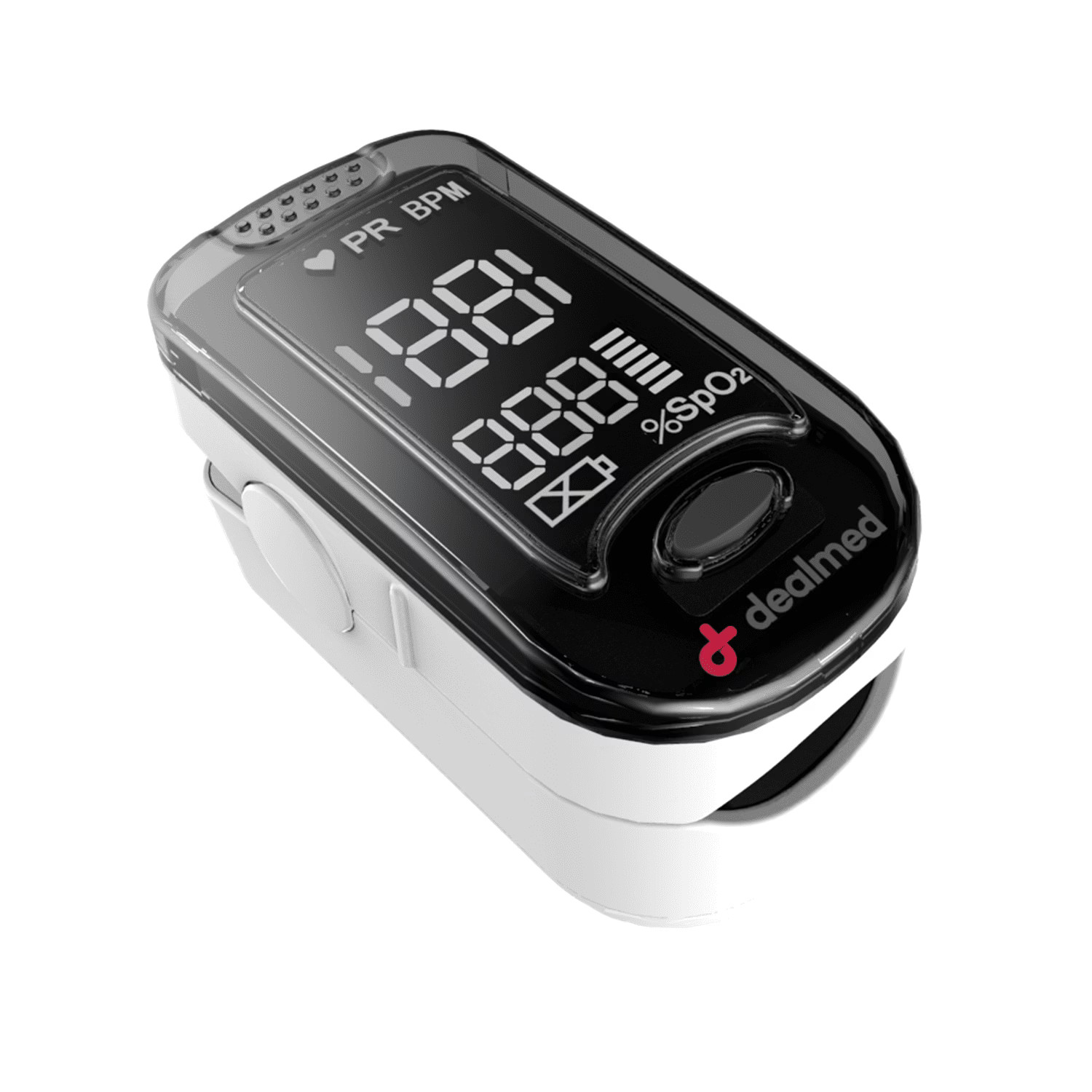 Dealmed Portable Fingertip Pulse Oximeter | Batteries and Lanyard Included
