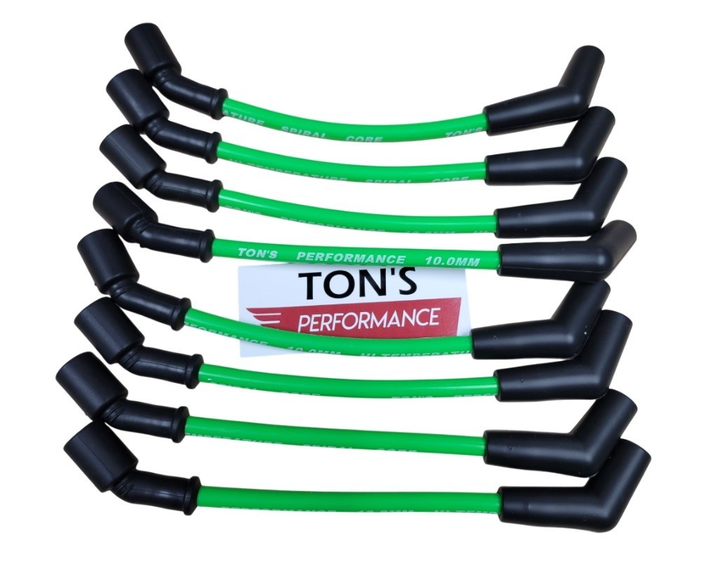 Ton's Hot Lime Green Spark Plug Wires CHEVY GMC LS LS1 LT VORTEC 4.8 5.3 6.0 6.2