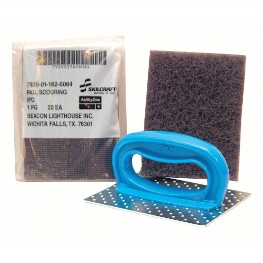 ABILITY ONE 7920-01-222-7798 Griddle Cleaning Kit: Fiber/Resin, 5 1/2 in Lg (G)