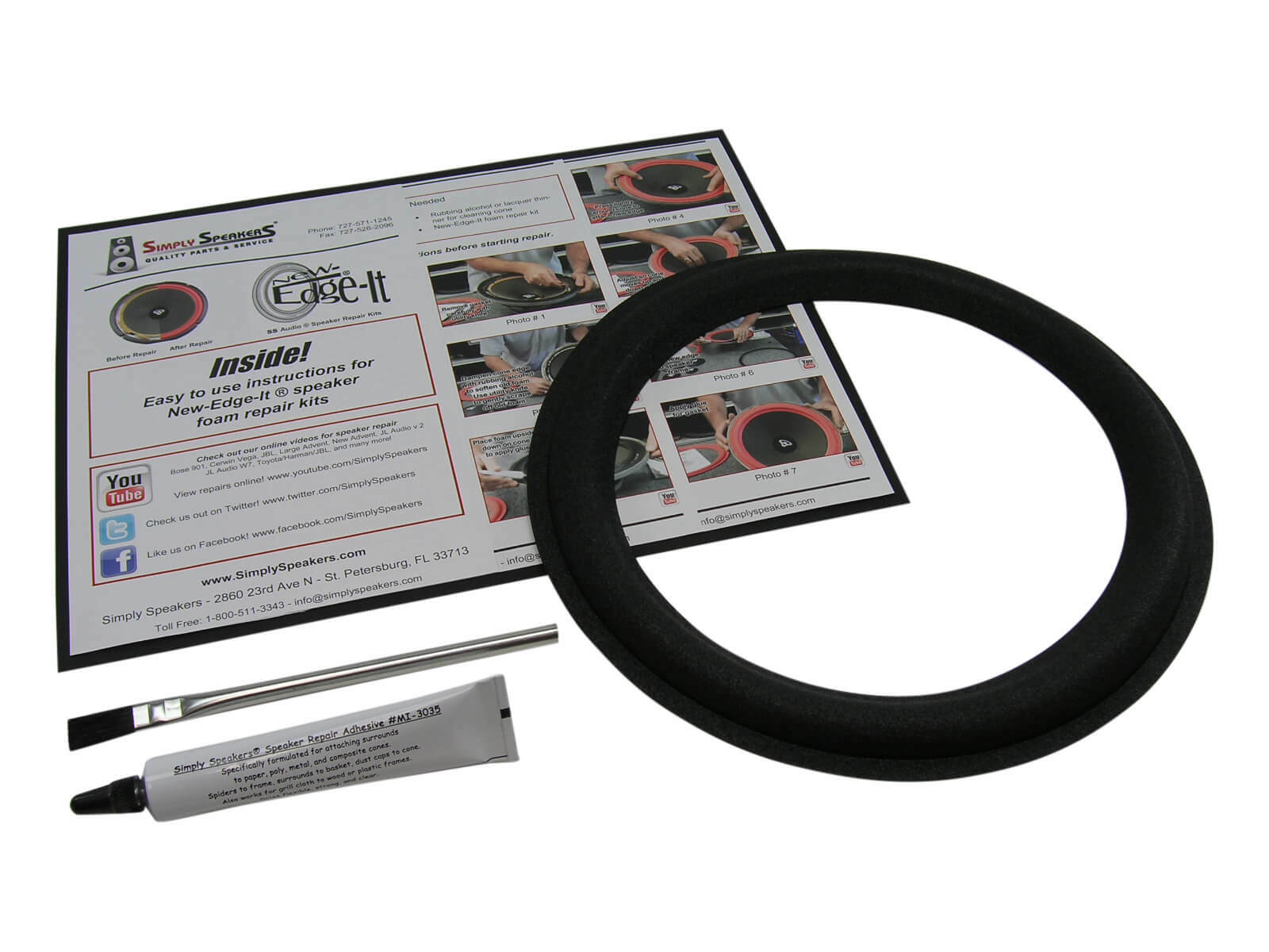 Boston Acoustics VR-400 VR400 VR-500 VR500 Subwoofer Foam Repair Kit FSK-1028-1