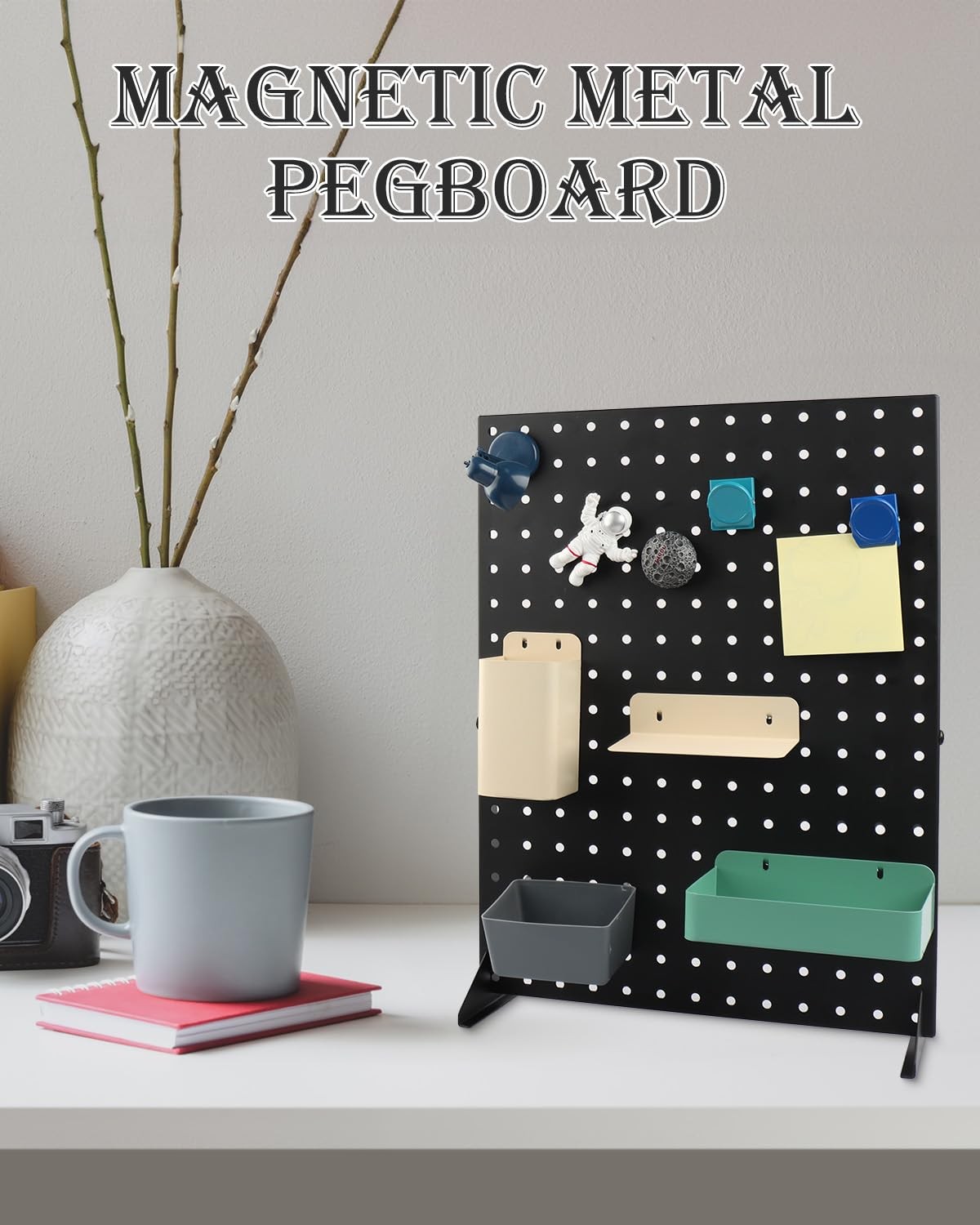 2Pcs Pegboard Display Racks With 24 Peg Hooks for Craft Show Display Rack, Me...