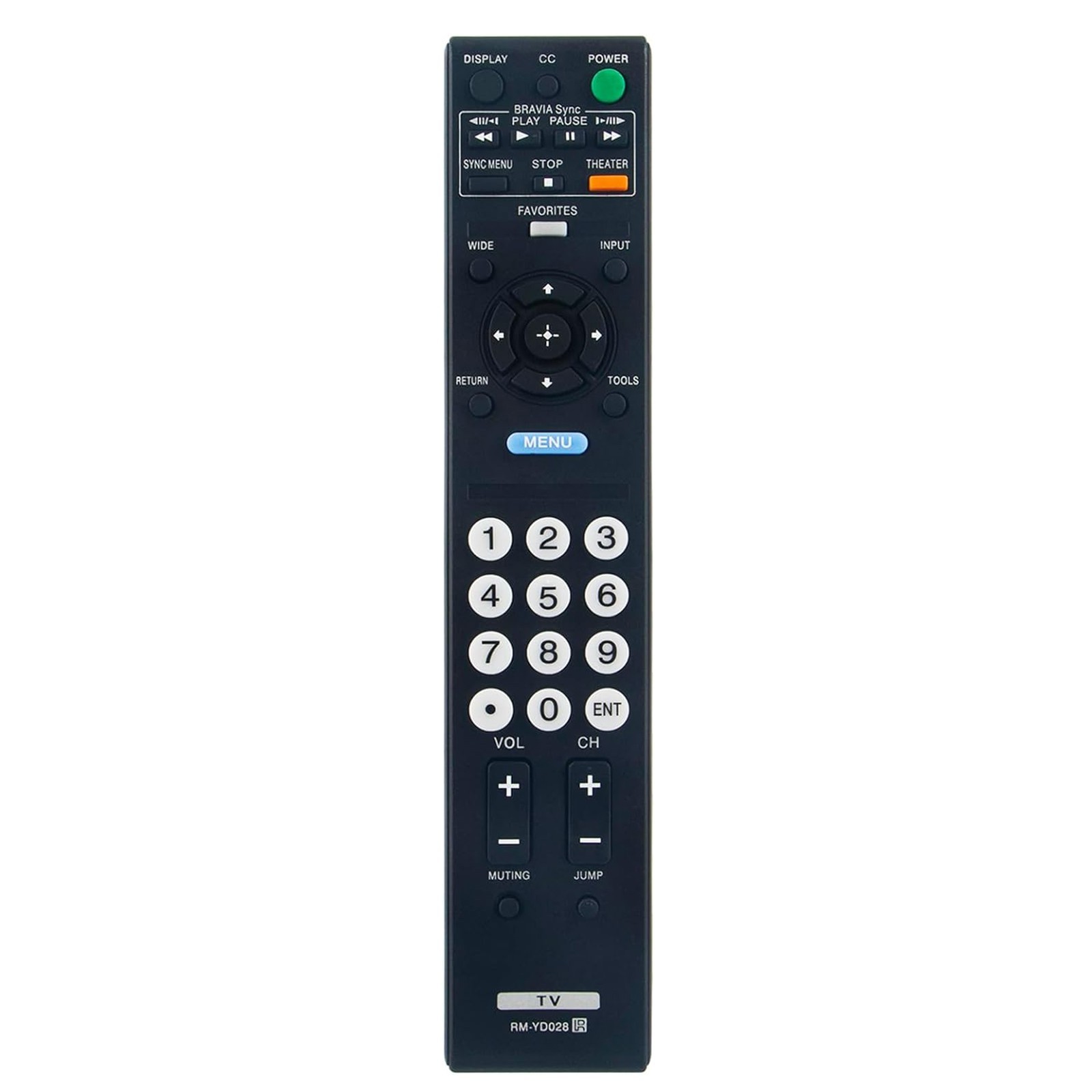 RM-YD028 Replace Remote Control fit for Sony TV KDL-40SL150  KDL-32L504