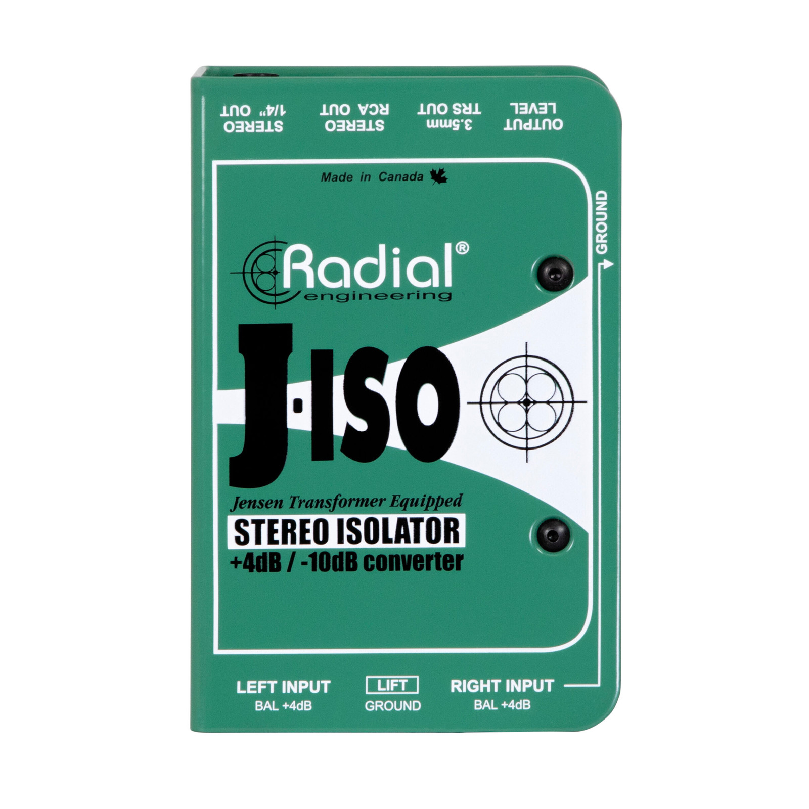 Radial J-Iso Stereo +4dB to -10dB Converters and Isolator w/Jensen Transformers