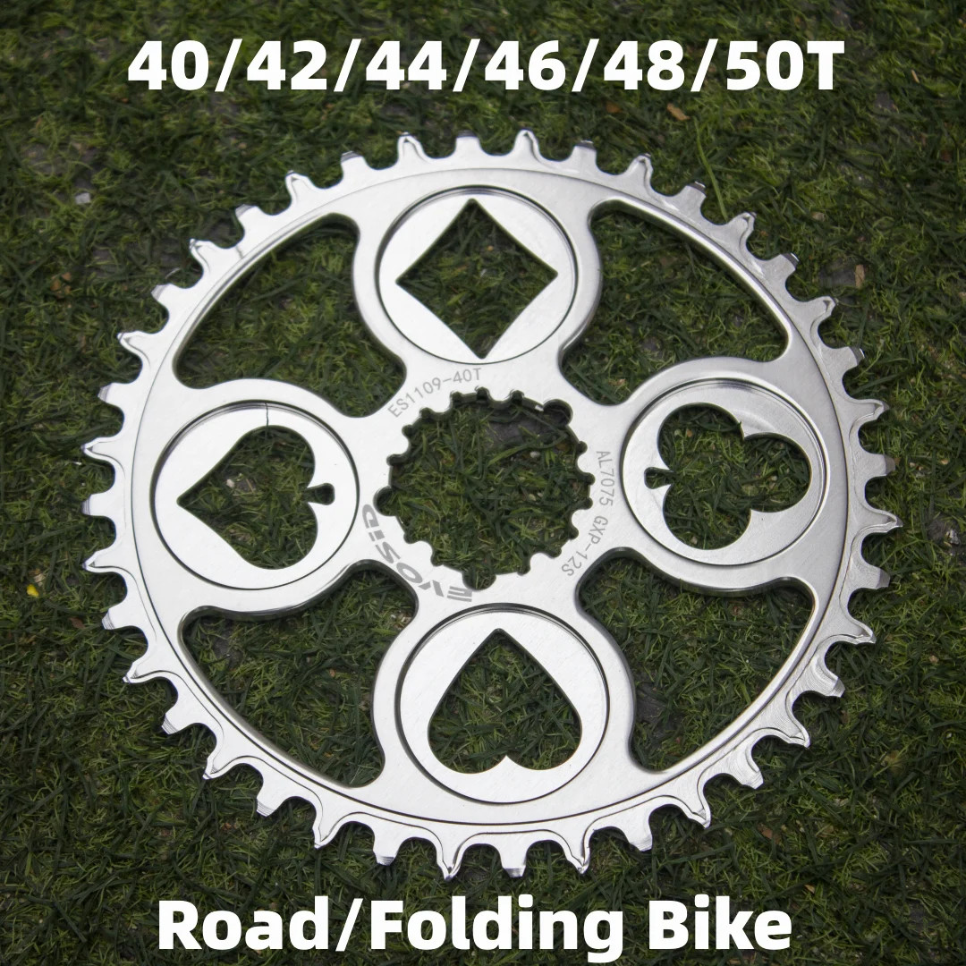 Road Bike Chain Wheel 8-12Speed Crown Folding Bike Narrow Wide Chainring 40-50T