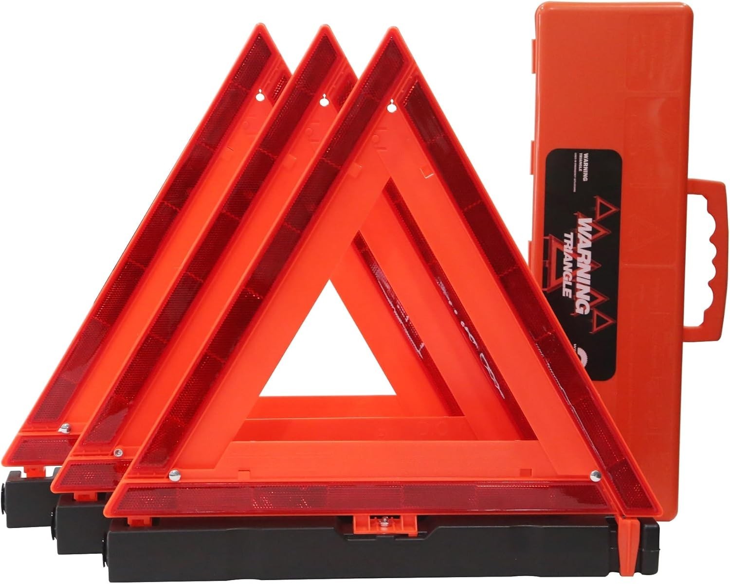 Road Safety Triangle DOT Approved Standard Warning Triangles Emergency Reflector