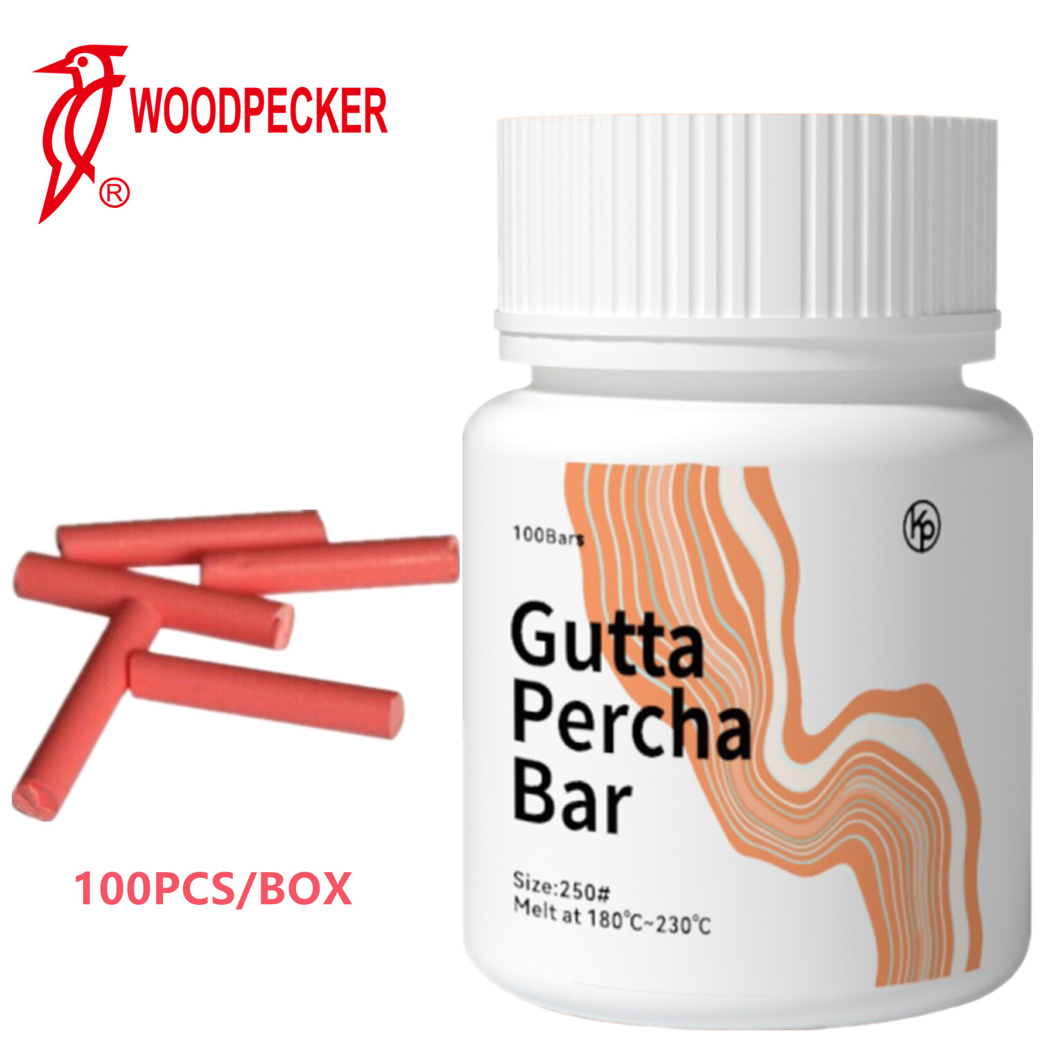 100pcs/bottle Dental Gutta Percha Bar for Endodontic Obturation Heated Gun