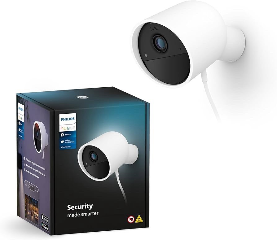 Philips Hue Secure Indoor/Outdoor Surveillance Camera - White