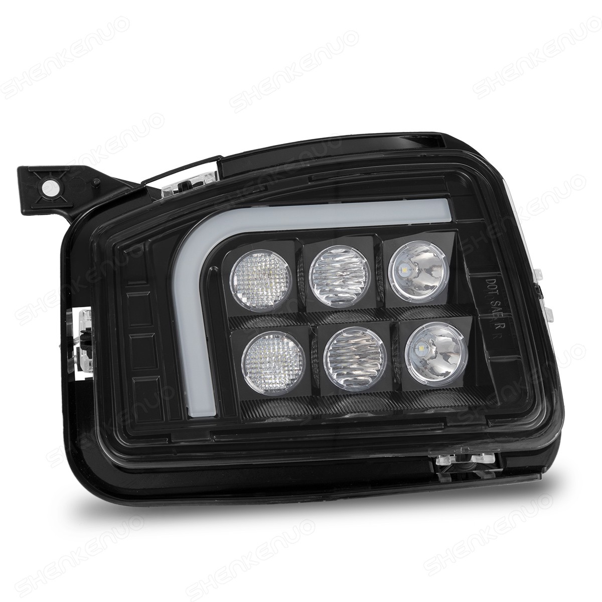 36W LED FOG LIGHTS FOR DODGE RAM 1500 2013-2018 Black