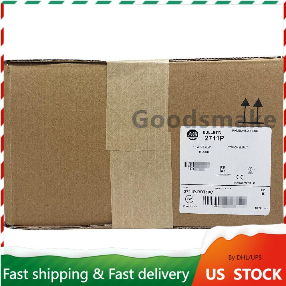 New Sealed Allen-Bradley 2711P-RDT10C Plus 1000 Color Touch Display Module 10.4"