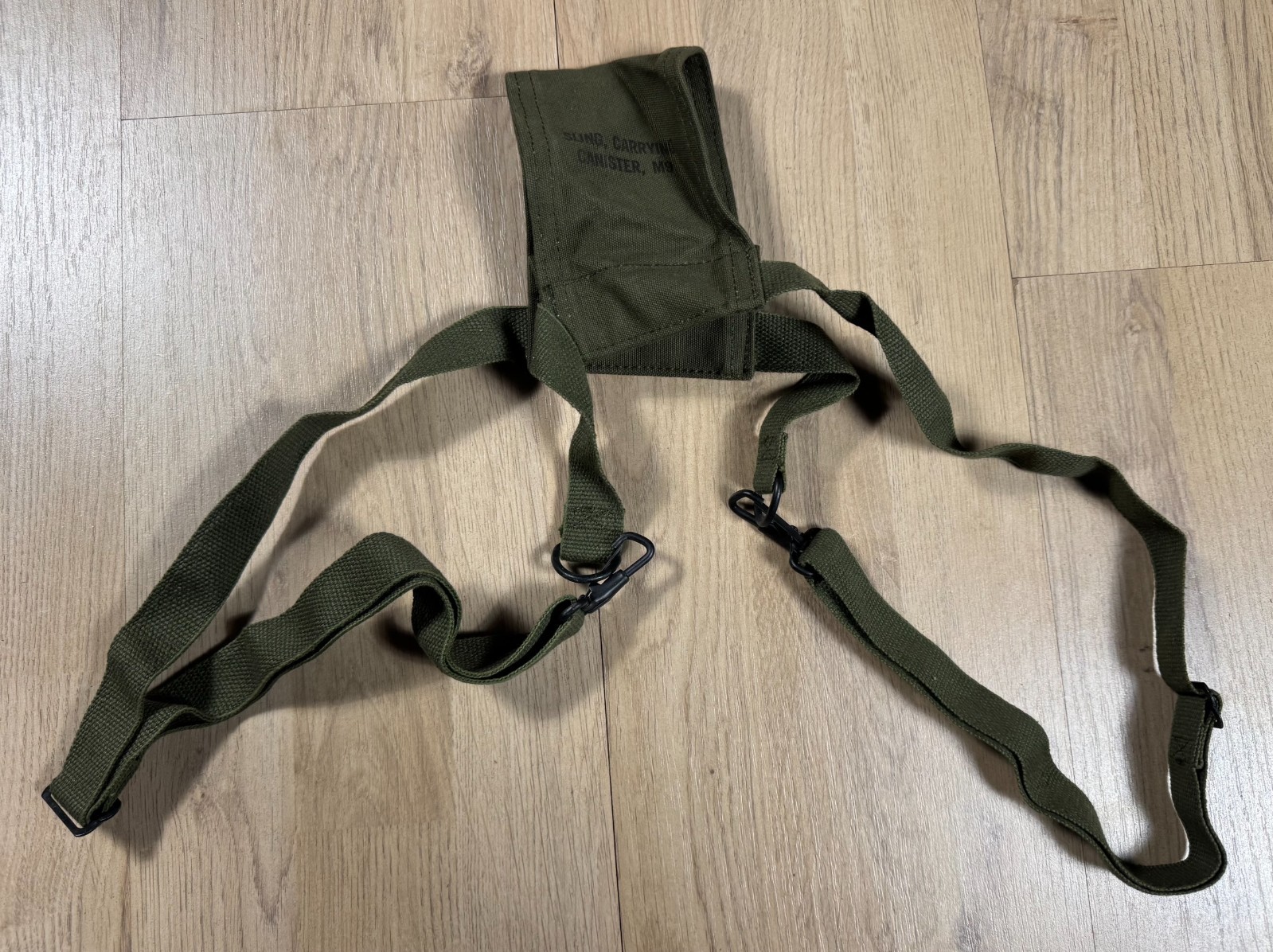 Vintage US Army Military M9 Canister Carrying Sling M25A1 Gas Mask Straps