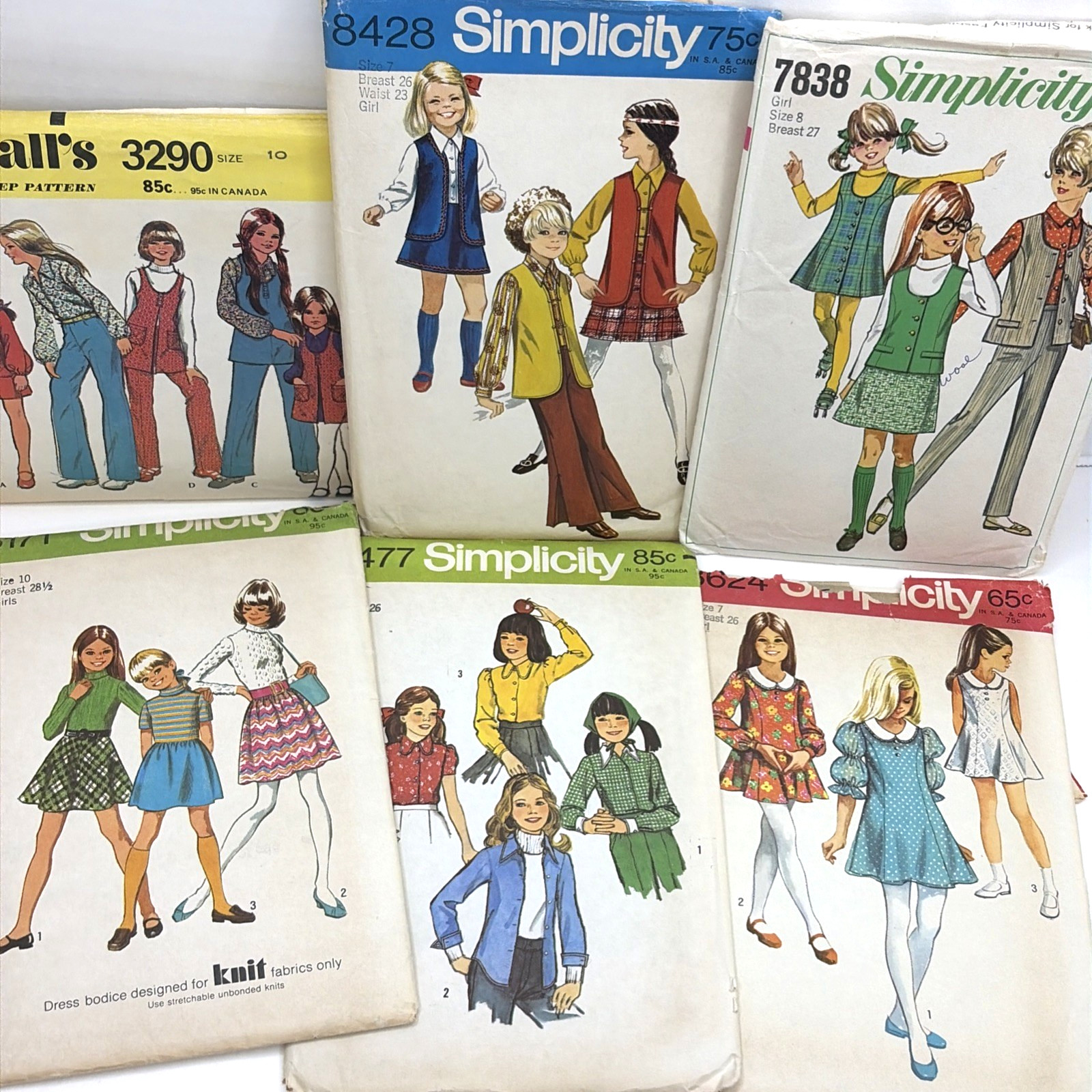 Sewing Pattern Tissue Ephemera Paper Crafting Junk Journal 9.5 oz Envelopes VTG
