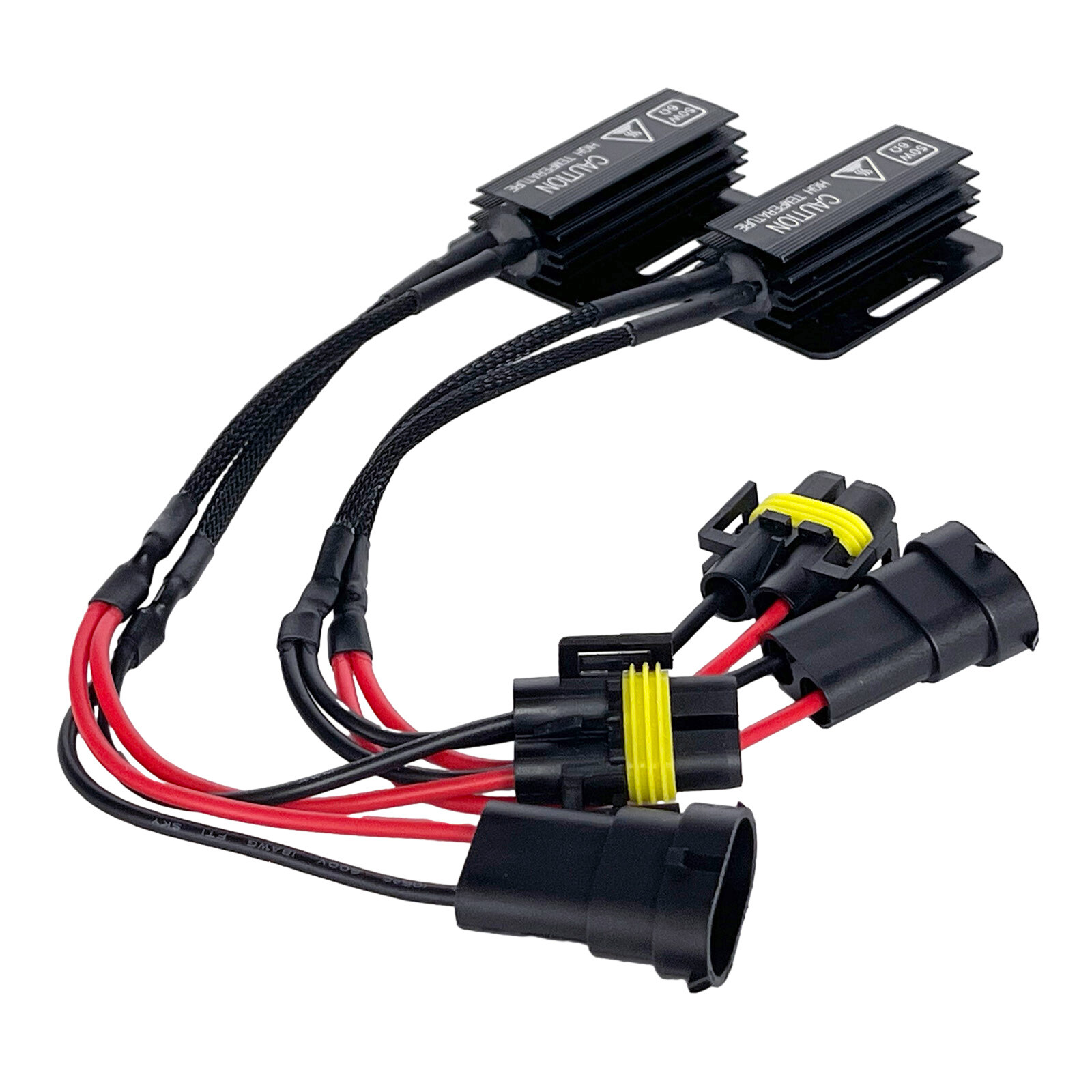 NEW Upgrade H8 H11 LED Load Resistor Kit 50W 6ohm Headlight Error Free Canceller