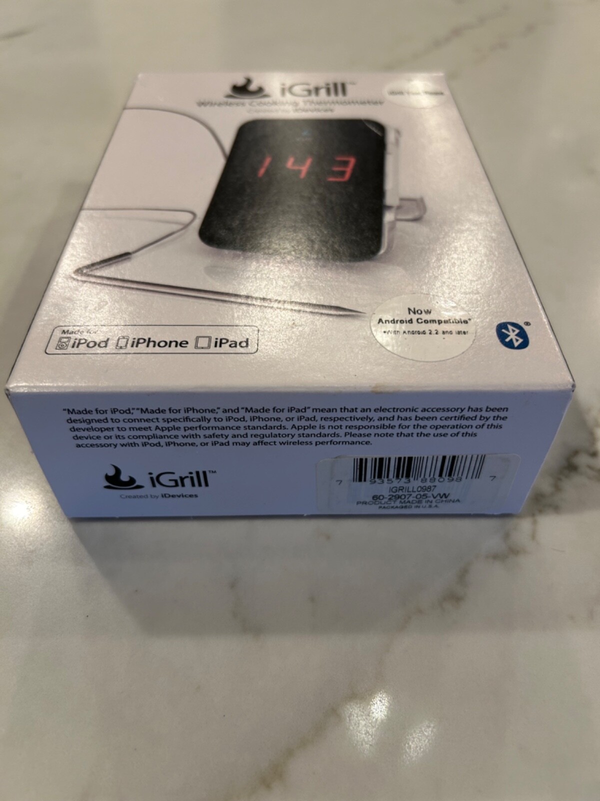 iGrill by iDevices Wireless Cooking Thermometer - iphone/ipad/ipod Bluetooth NEW
