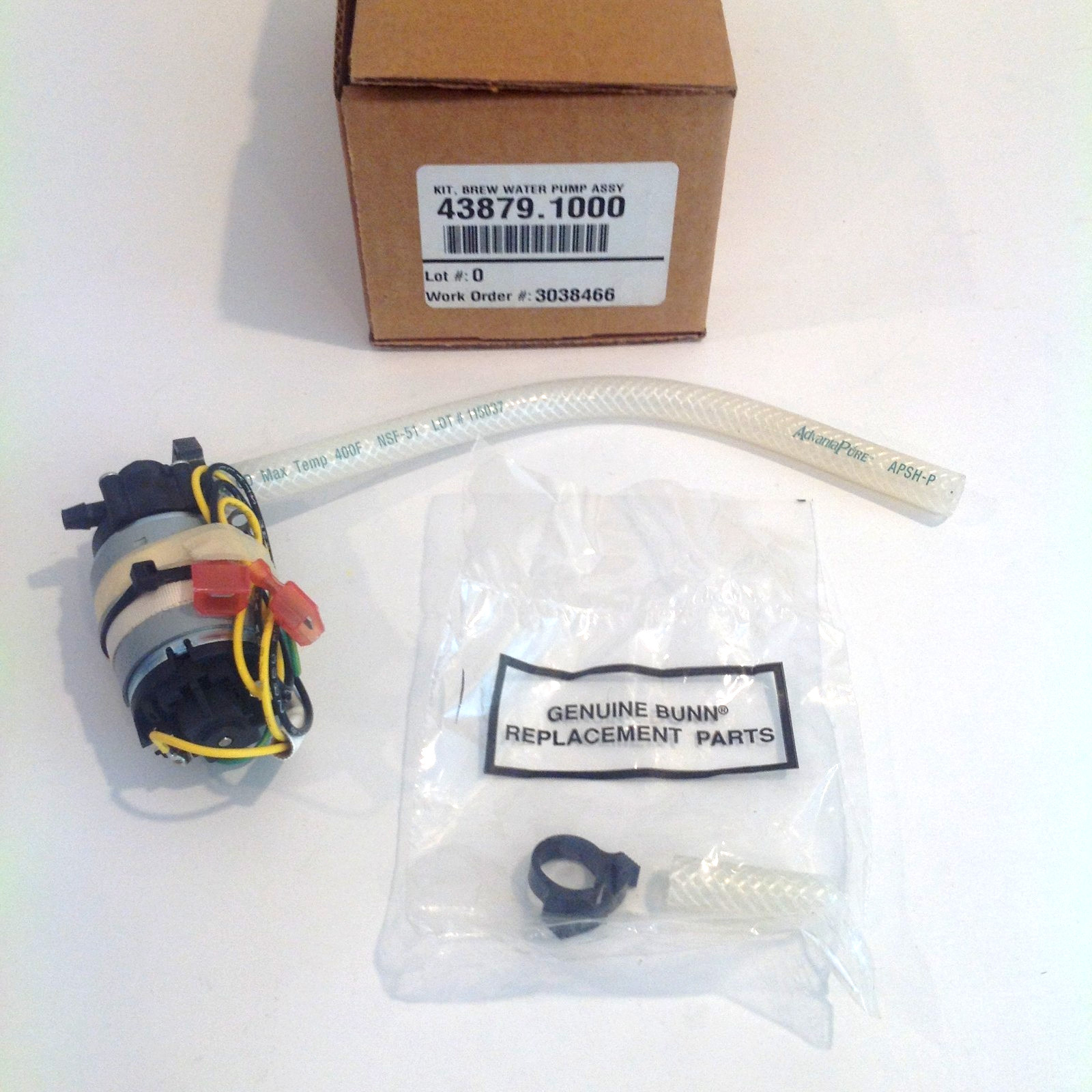 Bunn Brew Water Pump Assembly Kit 43879.1000 OEM for AP My Cafe AutoPod Brewer