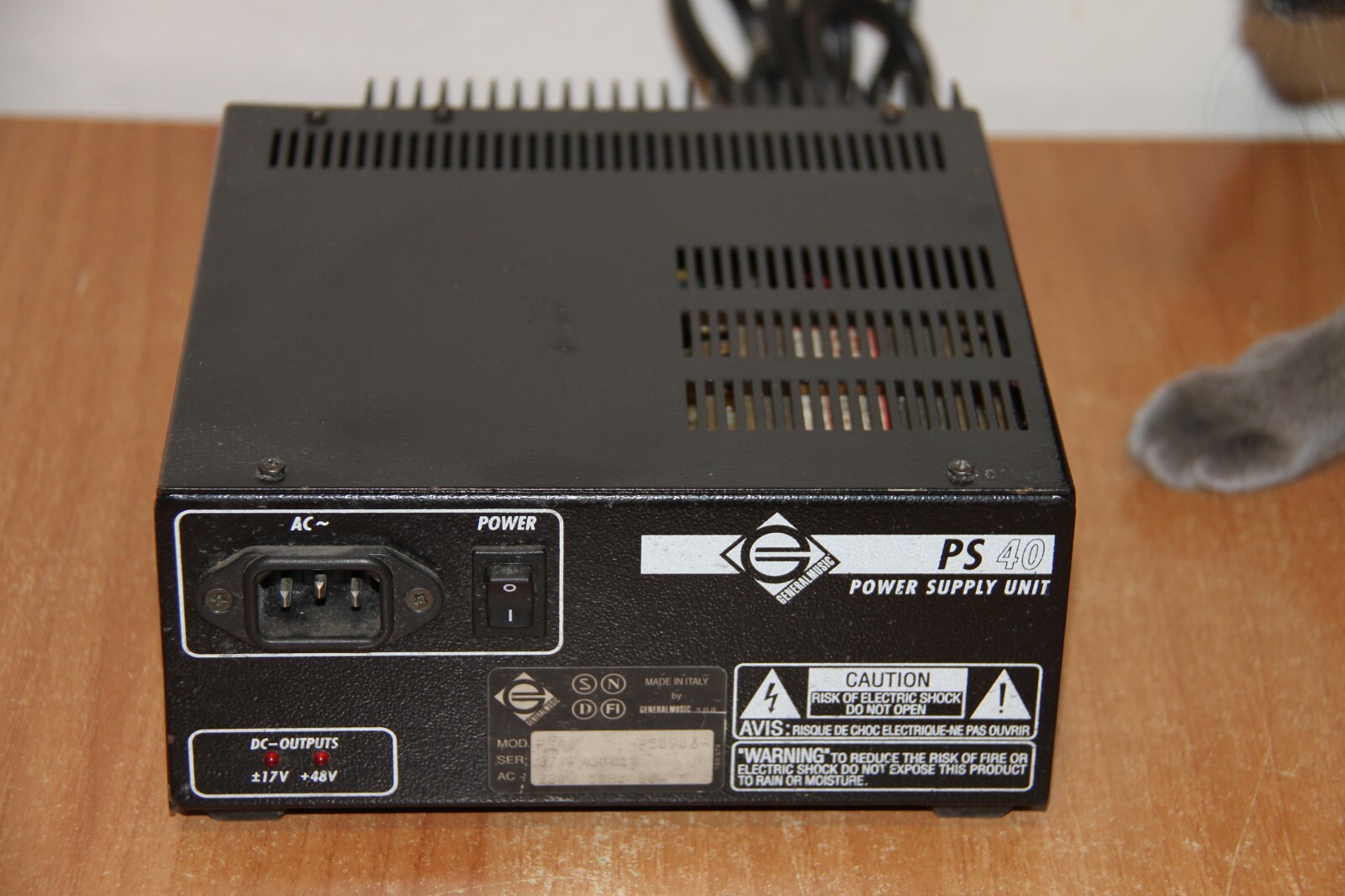 GENERAL MUSIC PS 40 Power Supply Unit DC 17.48V Power Supply