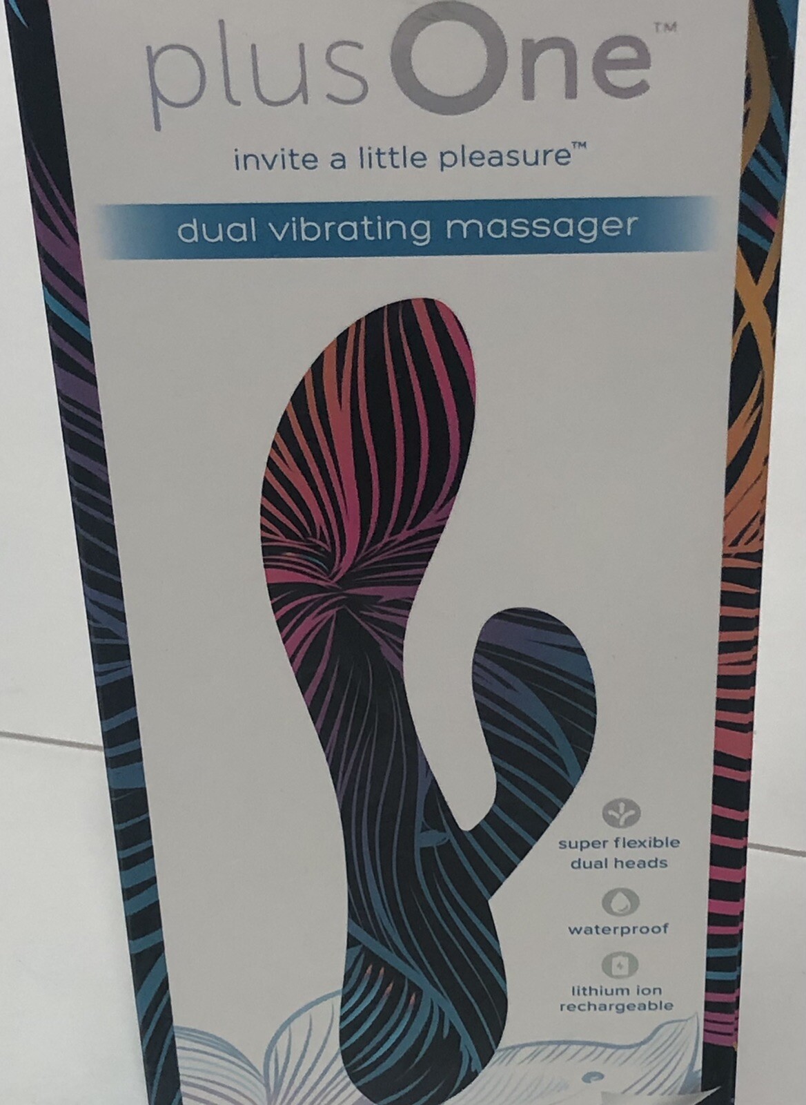 NEW Plus One Dual Vibrating Massager 10 Vibration Settings, Waterproof