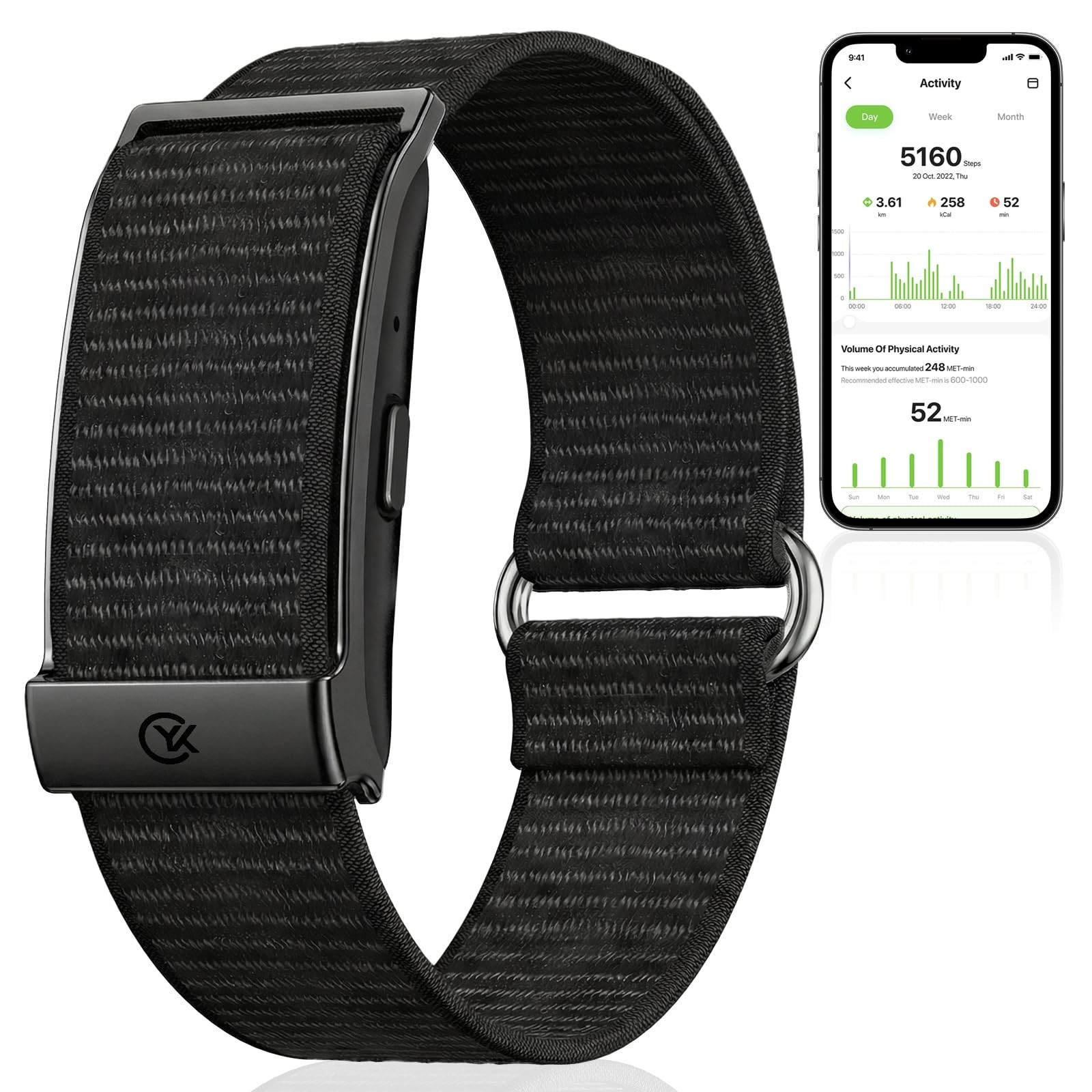 Smart Bracelet,Health and Fitness Tracker,24/7 Heart Monitor & Sleep Tracker,...
