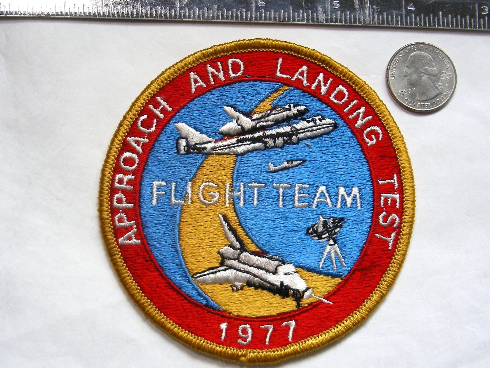 Approach & Landing Test Flight Team Patch NASA ALT Orbiter Enterprise 1977 Space