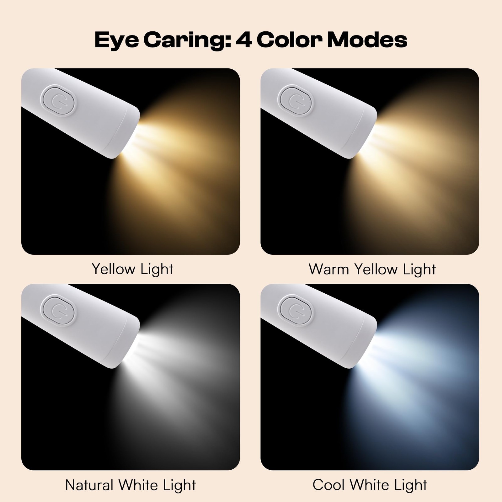 Caydo Knitting Light with Storage Bag, 4 Colors & 5-Step Brightness Neck Light,