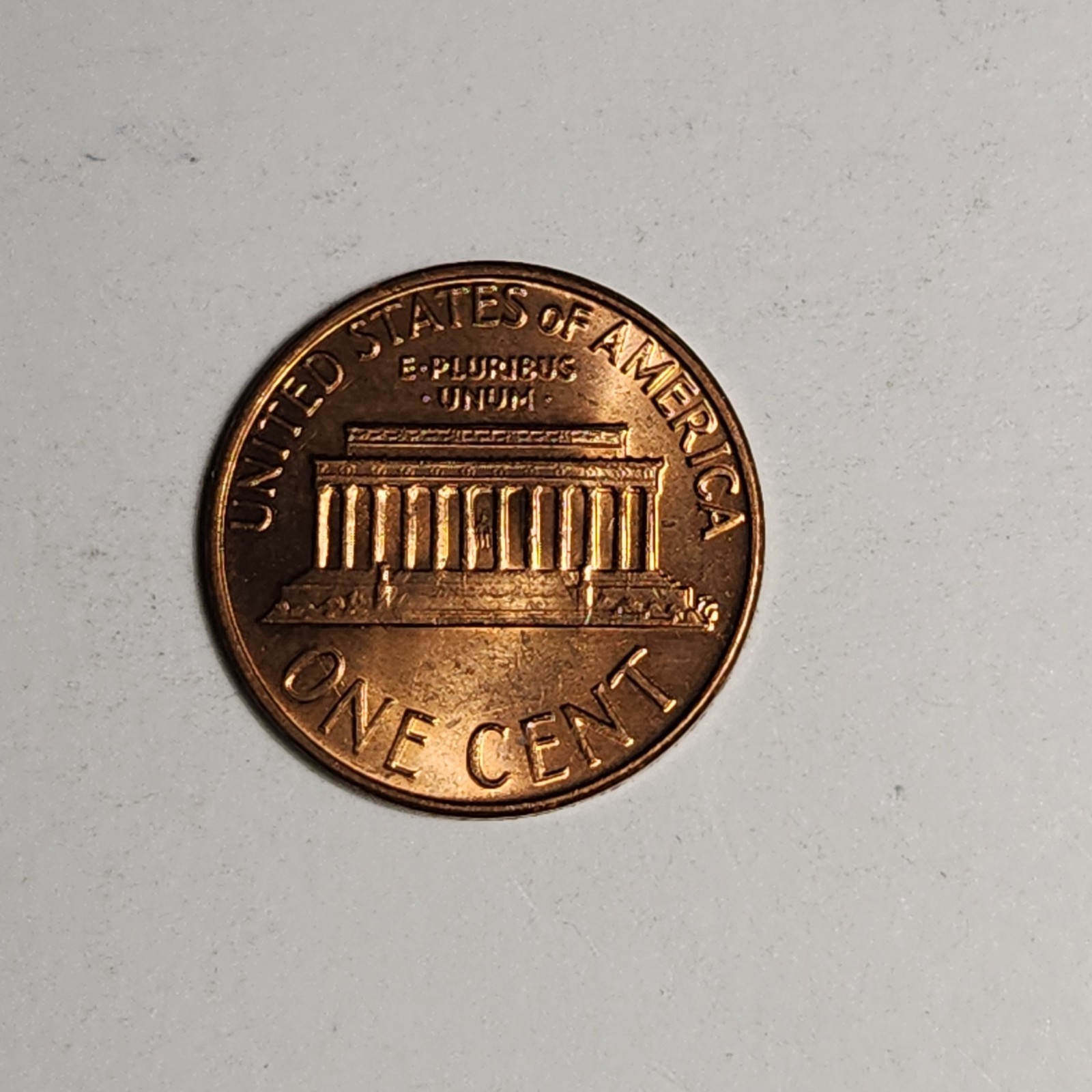 1975 Lincolnl Cent,Misaligned Die, Doubled Die Reverse, DDR, Mint RD