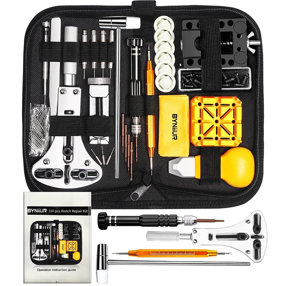 Watch Repair Kit Leather Invicta Gold Watchband Adjustment Tool With Case Opener