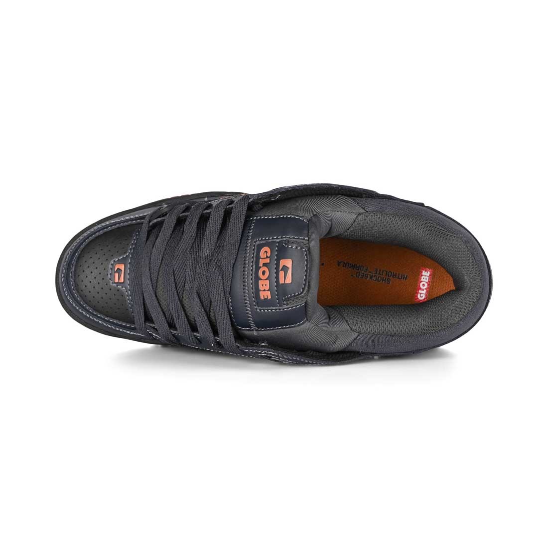 Globe Fusion Skate Shoes - Phantom/Burnt Orange