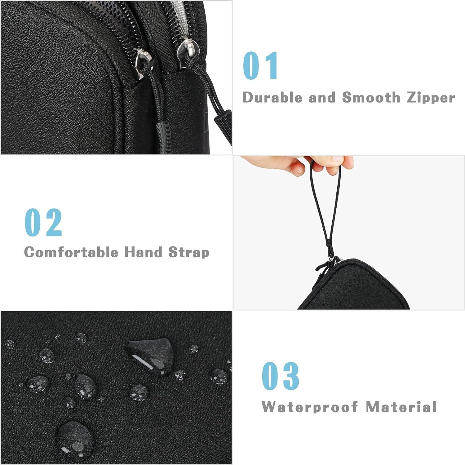 Lightweight Double Layered Electronic Accessories Case for Travel and Storage