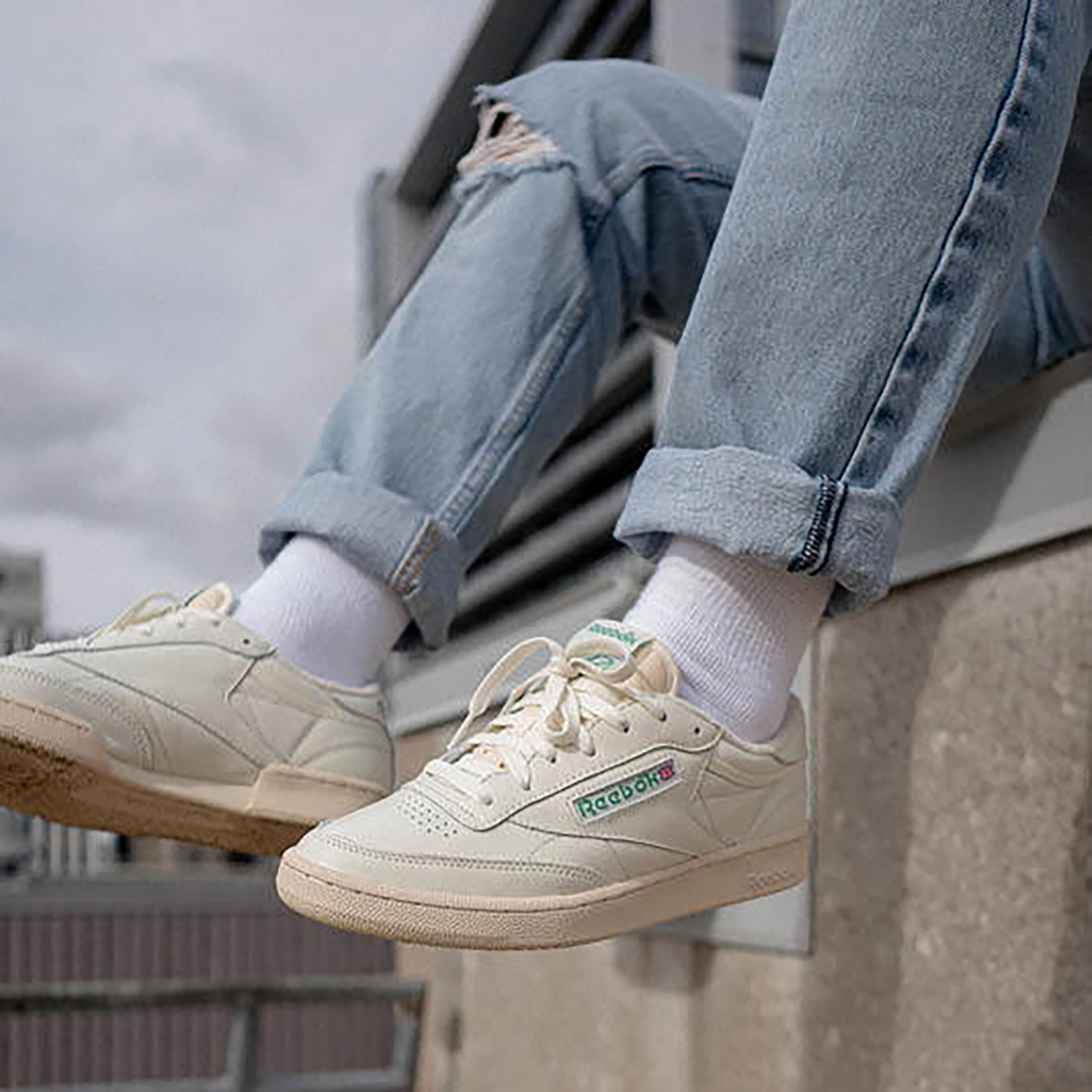 Reebok Club C 85 Vintage White Green DV6434 Men Size 8-13 New Tennis Trainer