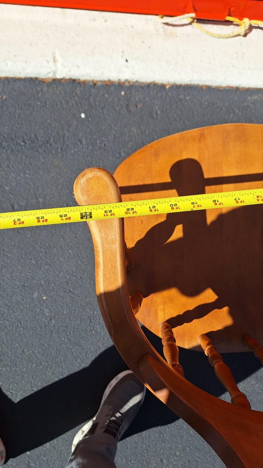 2 Vintage S Bent & Bros Colonial Windsor Captain Spindles \ Folding table