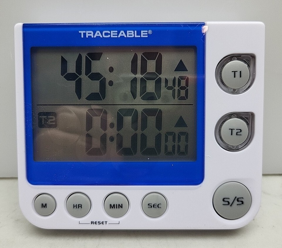 Traceable 5017 Flashing LED Alert Big-Digit Timer Dual Channel New Varying Cert