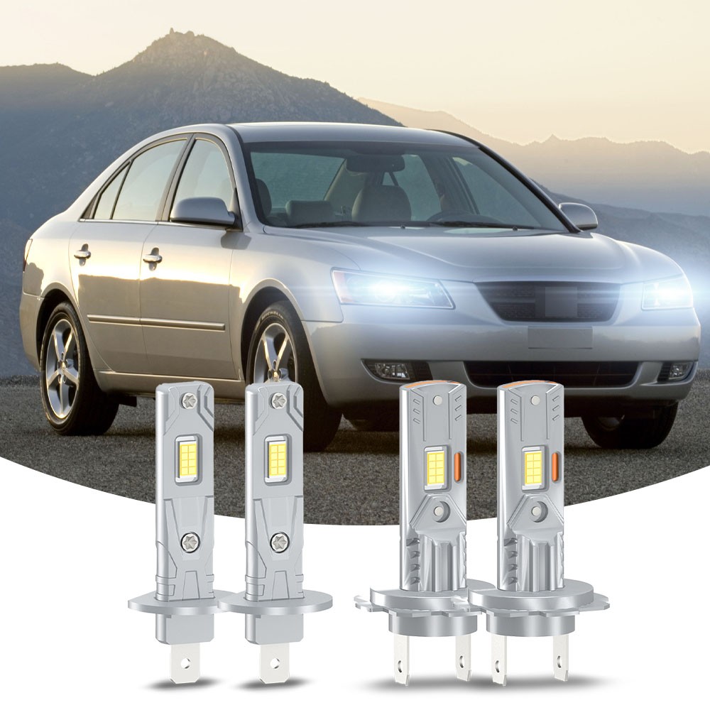 For Hyundai Sonata 2006 2007 2008 H7 H1 Combo LED Bulbs Headlight High Low Beam