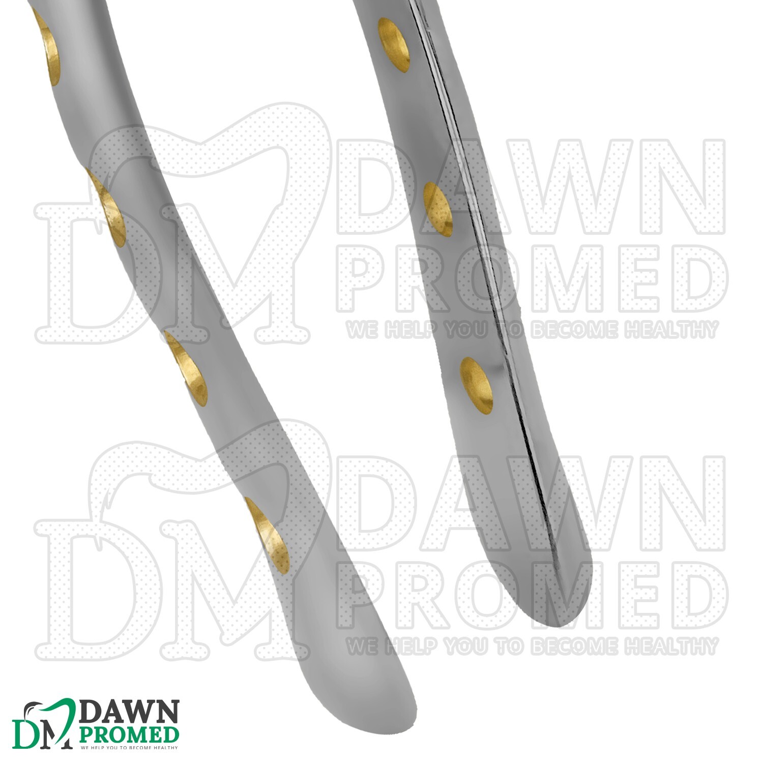 Dental Extracting Forceps #88R Gold Hollow Python Grip Handle German Grade