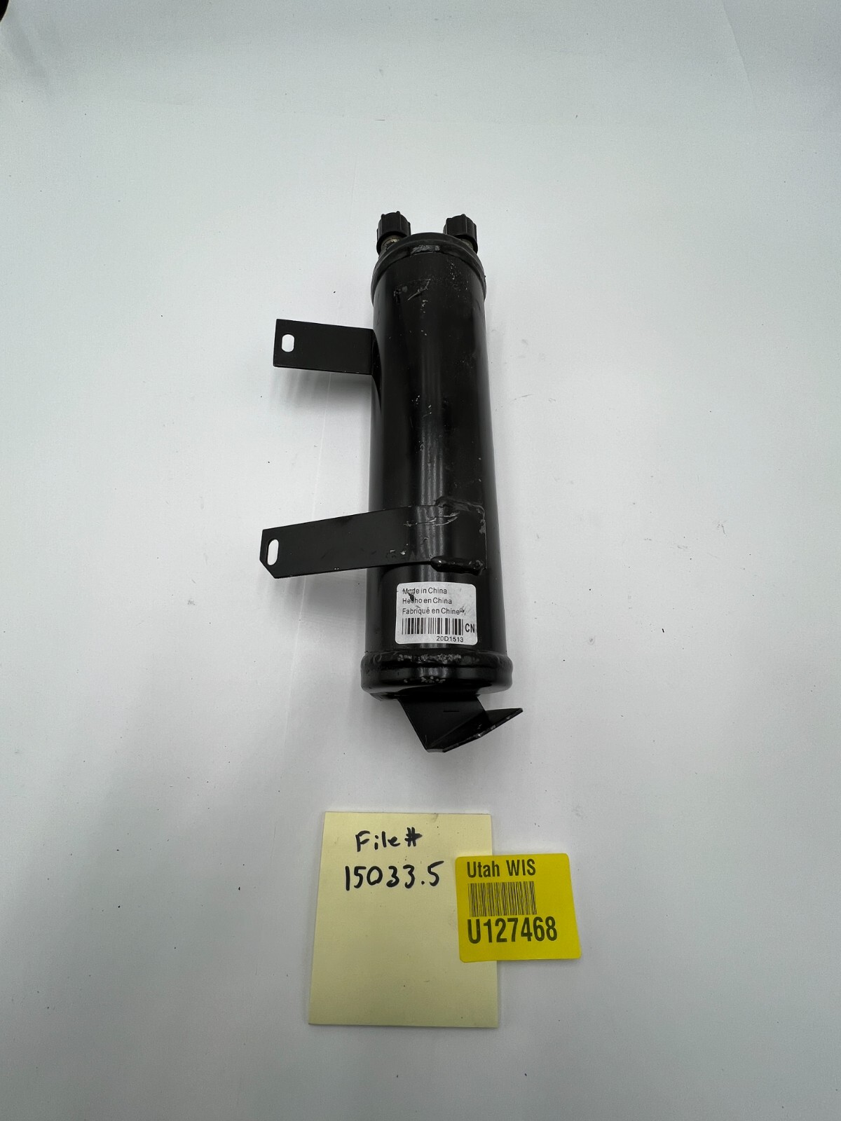 20D1513 AC Refrigerant Hose Accumulator Black