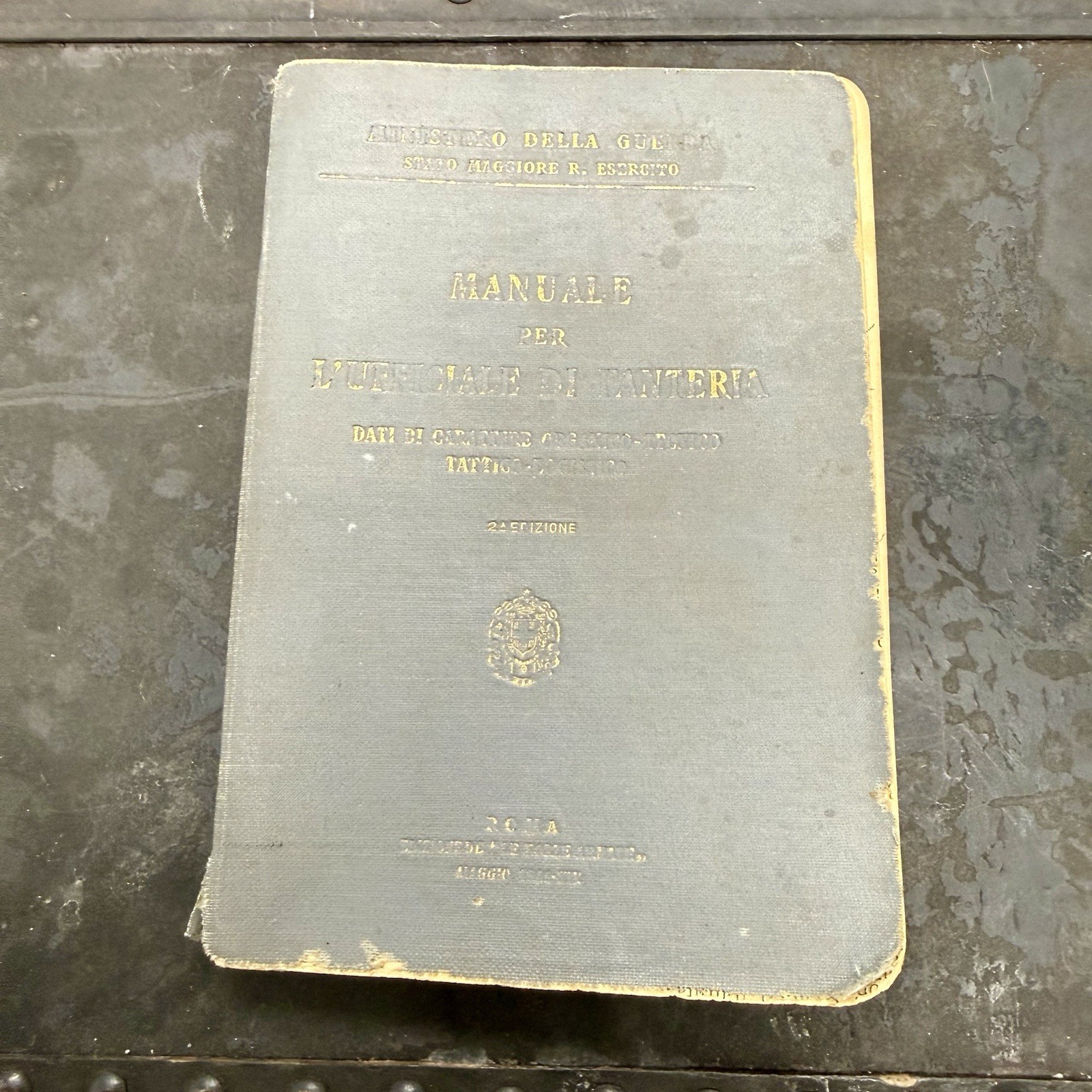 WWII Italian Infantry Officer Manual Book Dated 1941