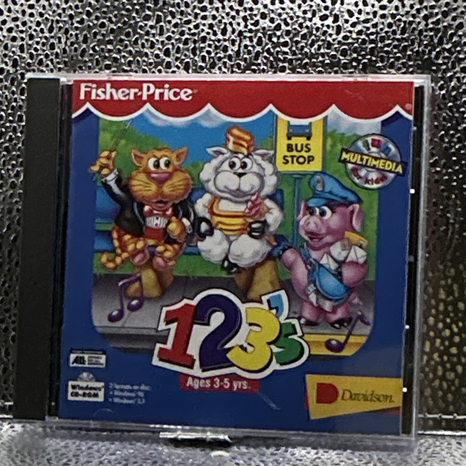 Fisher-Price 123 Early Learning Educational CD-ROM Ages 3-5 English Win 3.1/95