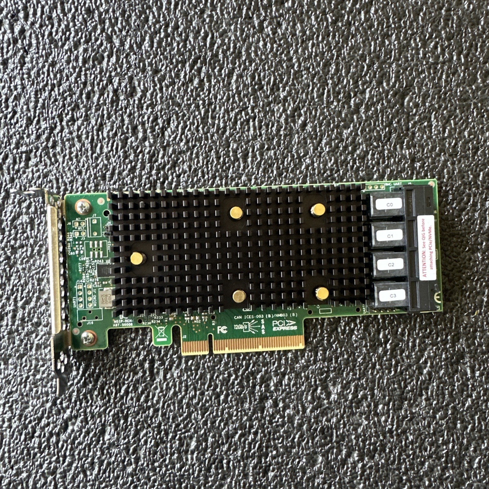 ⚠️AS IS⚠️For Parts⚠️LSI 9400-16i NVMe SAS SATA Tri-Mode HBA Controller