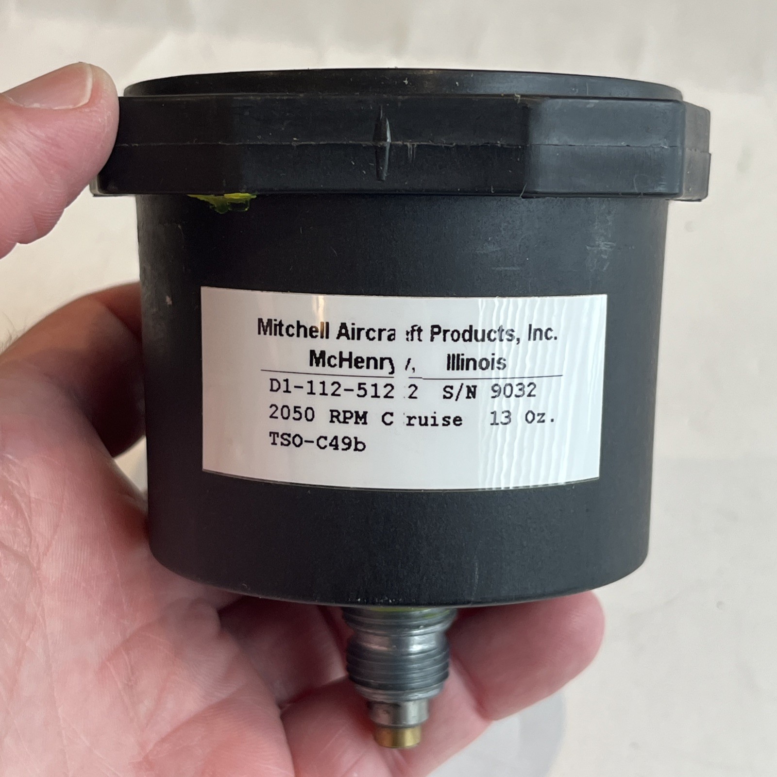 MITCHELL MECHANICAL RECORDING TACHOMETER P/N D1-112-512