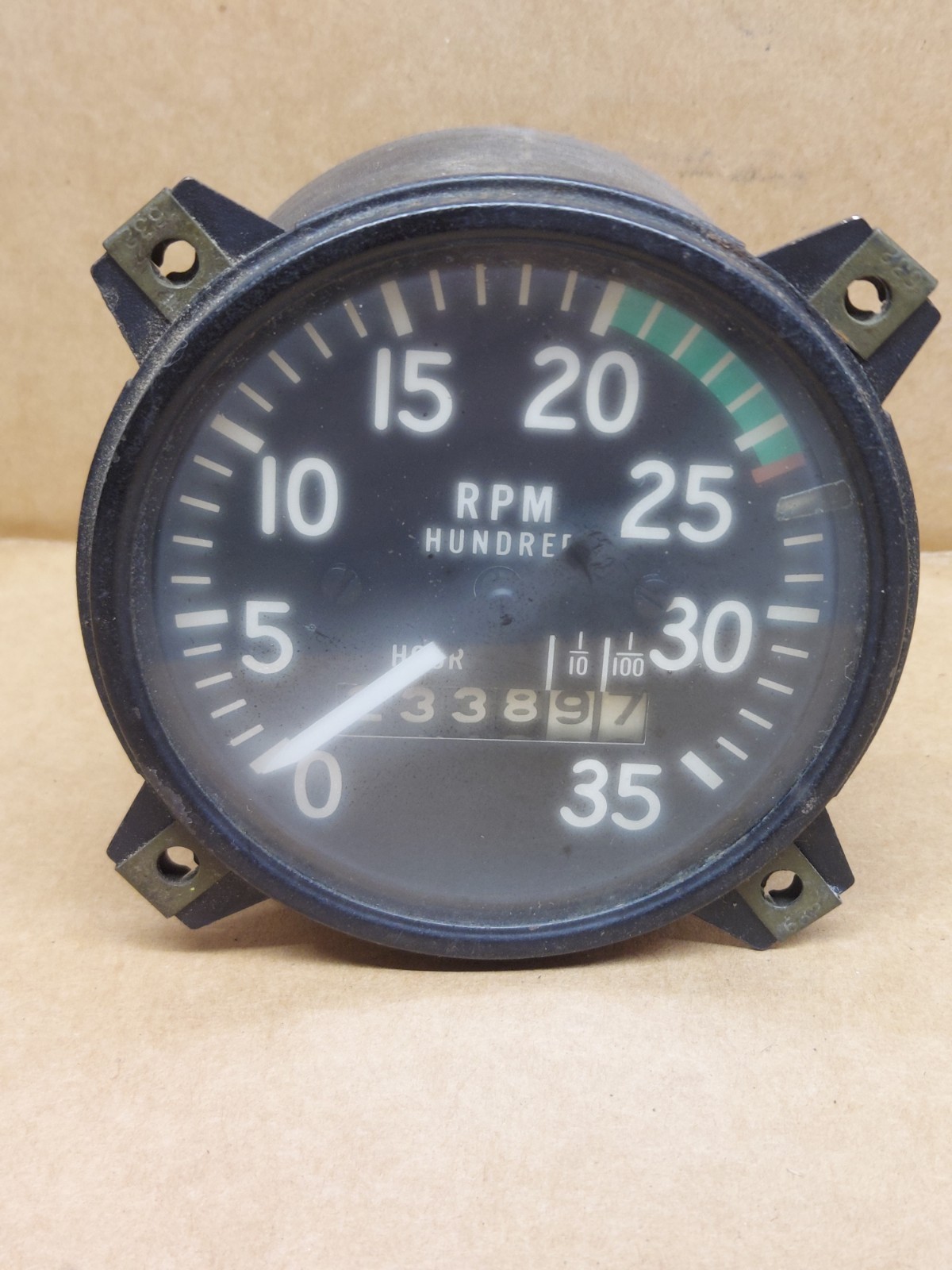 Stewart Warner Aircraft Recording Tachometer P/N 820937 UNTESTED